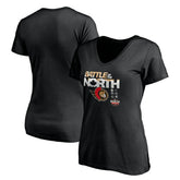 Ottawa Senators Women's Battle of the North V-Neck T-Shirt