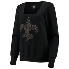 NFL New Orleans Saints Cuce Women's Winners Square Neck Pullover Sweatshirt