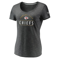 NFL Kansas City Chiefs Women's League Leader Space Dye V-Neck T-Shirt