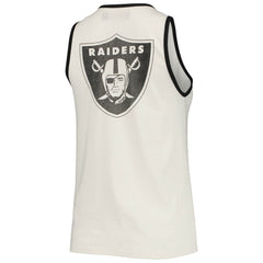NFL Las Vegas Raiders Junk Food Women's Throwback Pop Binding Scoop Neck Tank Top