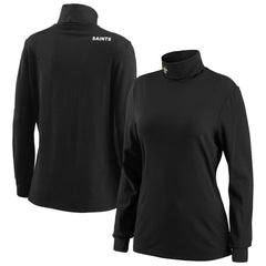 NFL New Orleans Saints WEAR by Erin Andrews Women's Long Sleeve Tri-Blend Turtleneck T-Shirt