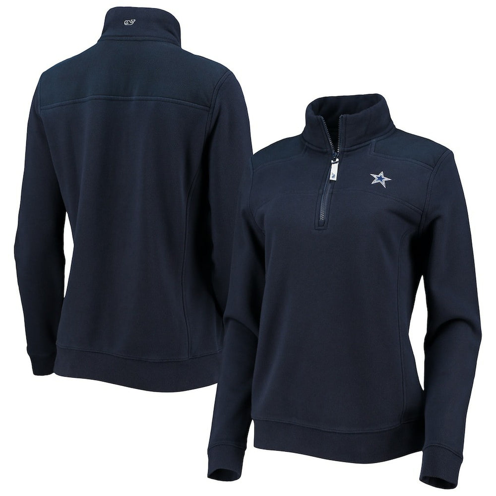 NFL Dallas Cowboys Vineyard Vines Women's Shep Shirt Quarter-Zip Sweatshirt
