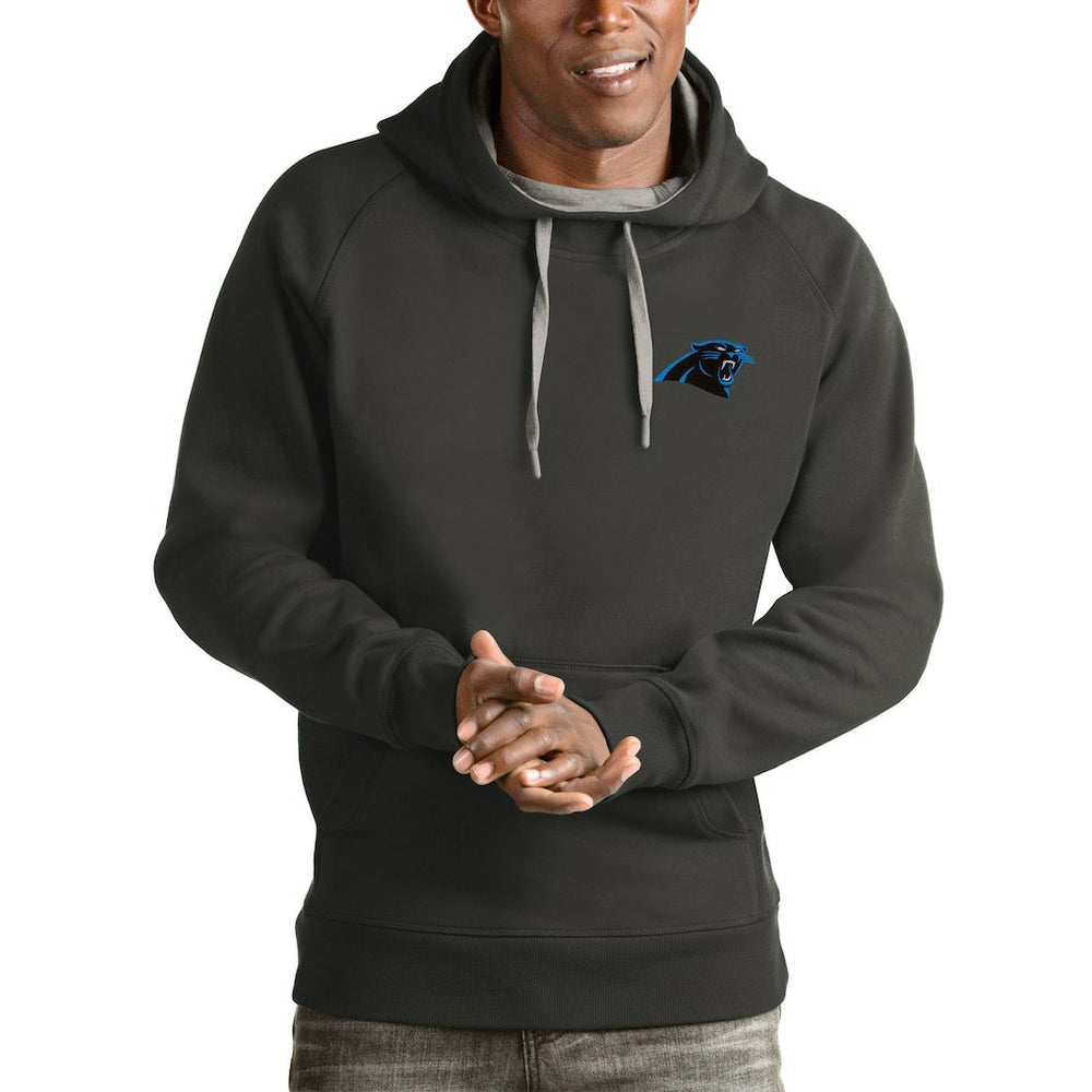 NFL Carolina Panthers Antigua Logo Victory Pullover Hoodie