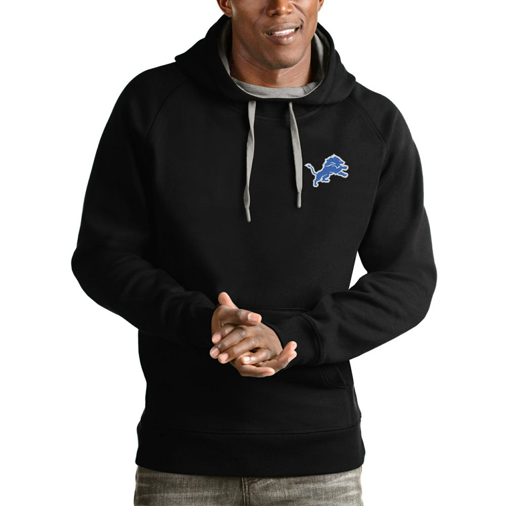 NFL Detroit Lions Antigua Logo Victory Pullover Hoodie