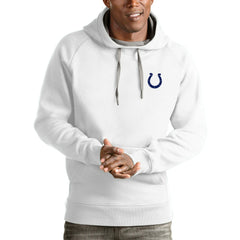 NFL Indianapolis Colts Antigua Logo Victory Pullover Hoodie