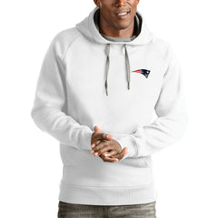 NFL New England Patriots Antigua Logo Victory Pullover Hoodie