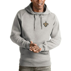 NFL New Orleans Saints Antigua Logo Victory Pullover Hoodie