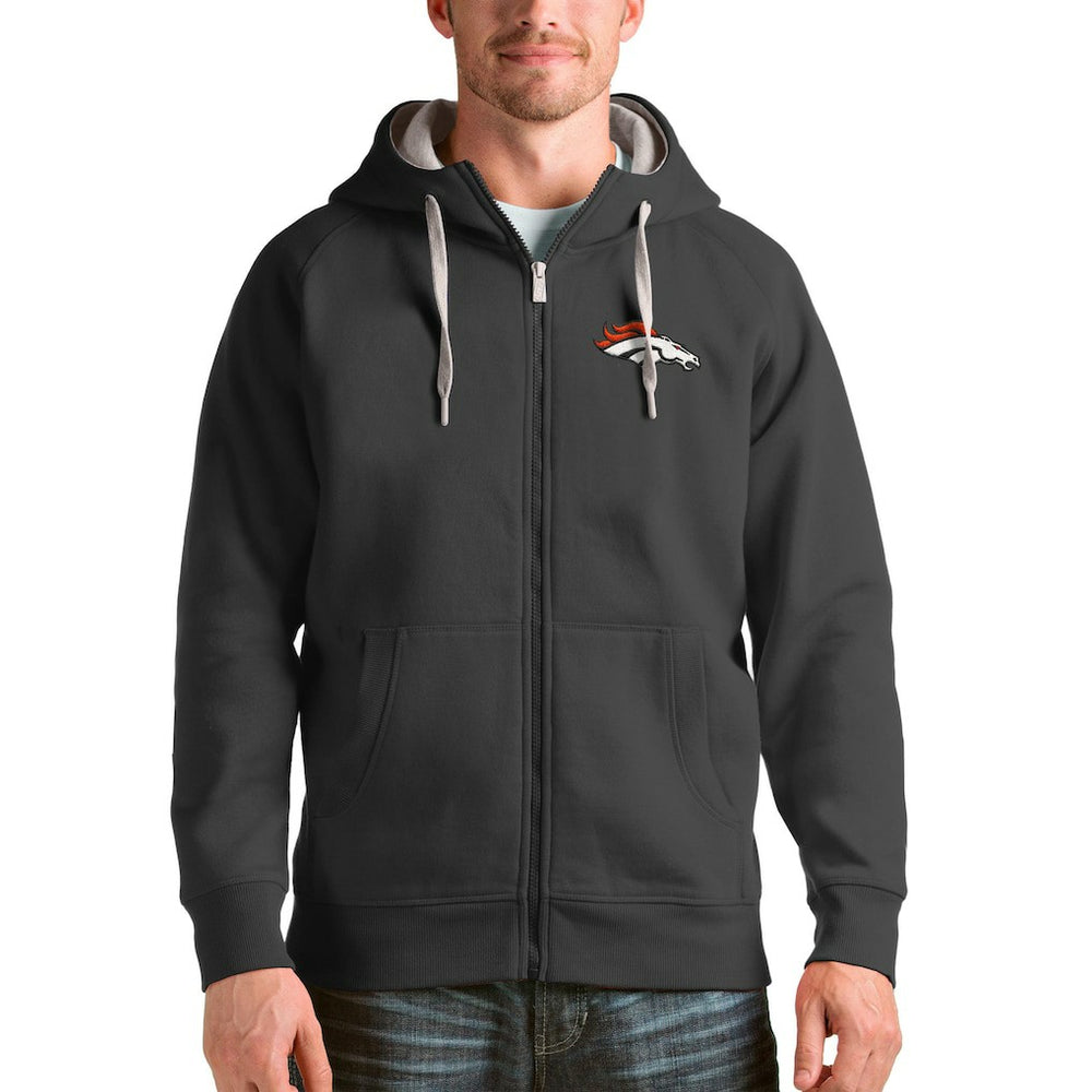 NFL Denver Broncos Antigua Victory Full-Zip Hoodie