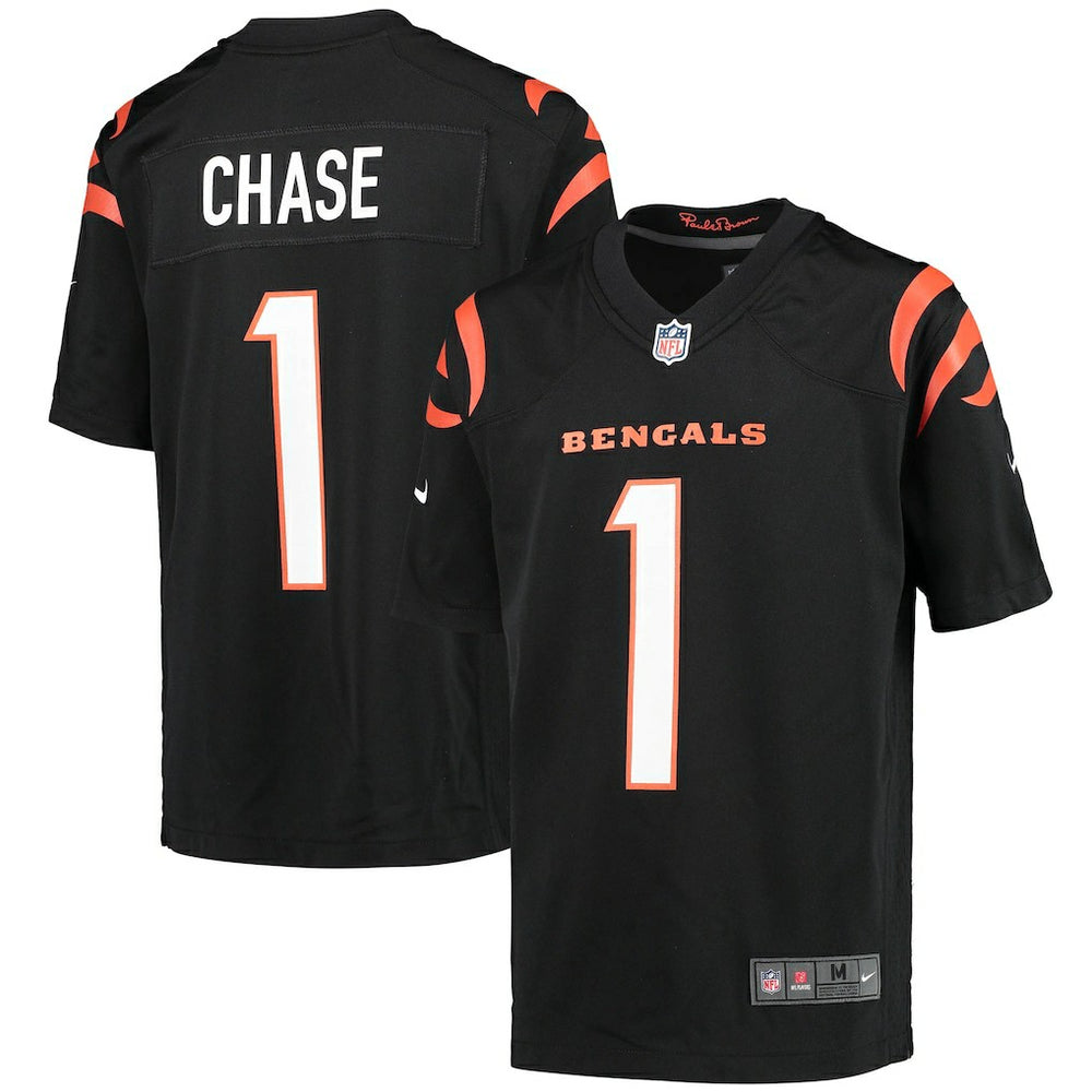 NFL Cincinnati Bengals Ja'Marr Chase Youth Game Jersey