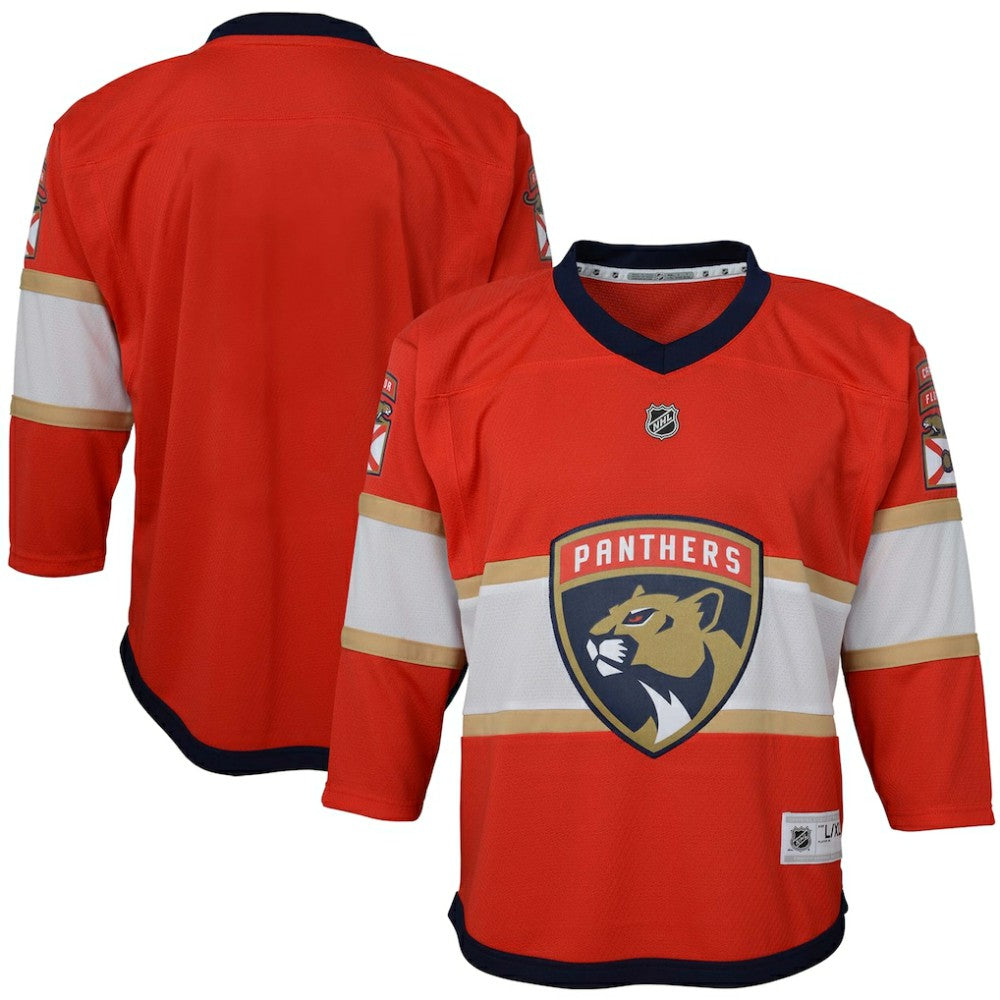 Florida Panthers Youth Home Replica Blank Jersey