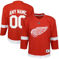 Detroit Red Wings Youth Home Replica Custom Jersey