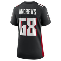 NFL Atlanta Falcons Josh Andrews Women's Game Player Jersey