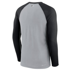 Chicago White Sox Game Authentic Collection Performance Raglan Long Sleeve T-Shirt - Gray/Black | Nike