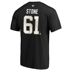 Mark Stone Vegas Golden Knights Fanatics Authentic Stack Player Name & Number Captain Patch T-Shirt