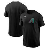 Arizona Diamondbacks Cooperstown Collection Wordmark T-Shirt - Black | Nike