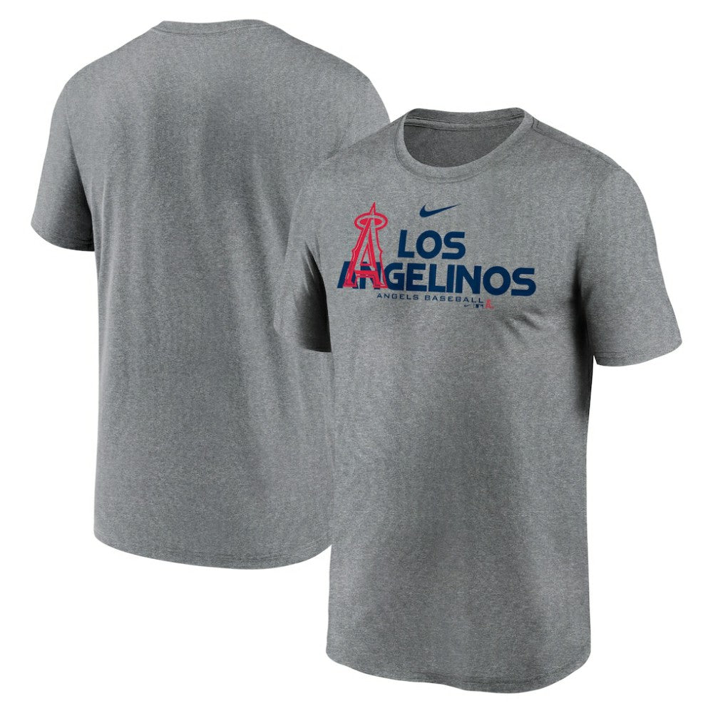 Los Angeles Angels Local Rep Legend Performance T-Shirt - Heathered Charcoal | Nike