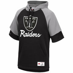 NFL Las Vegas Raiders Home Advantage Raglan Short Sleeve Pullover Hoodie