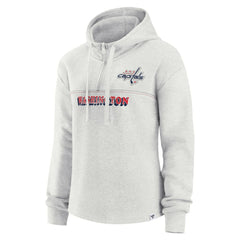 Washington Capitals Fanatics Women's True Classics Legacy Quarter-Zip Hoodie