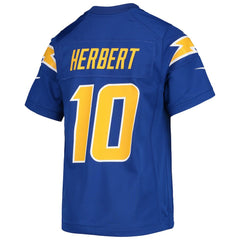 NFL Los Angeles Chargers Justin Herbert Youth Game Jersey
