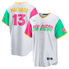 Manny Machado San Diego Padres City Connect Replica Player Jersey - White | Nike