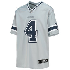 NFL Dallas Cowboys Dak Prescott Youth Inverted Team Game Jersey