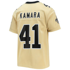 NFL New Orleans Saints Alvin Kamara Youth Inverted Team Game Jersey