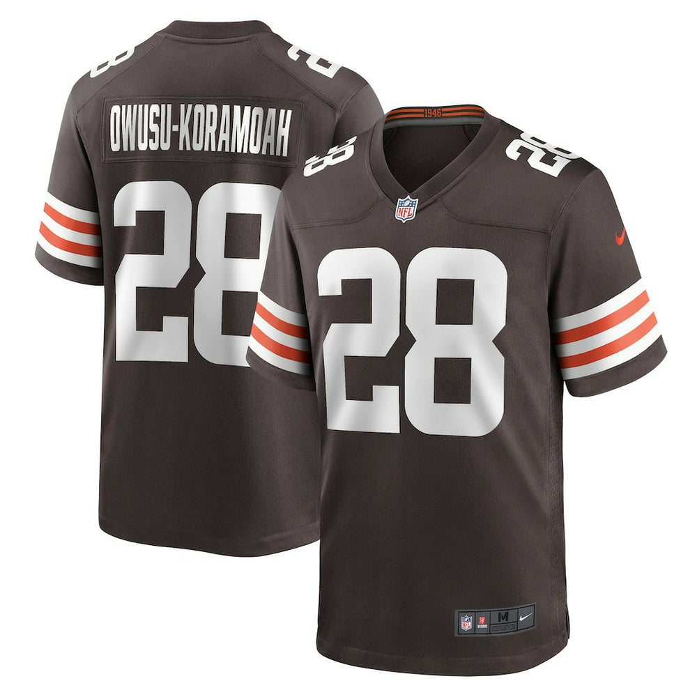 NFL Cleveland Browns Jeremiah Owusu-Koramoah Game Player Jersey