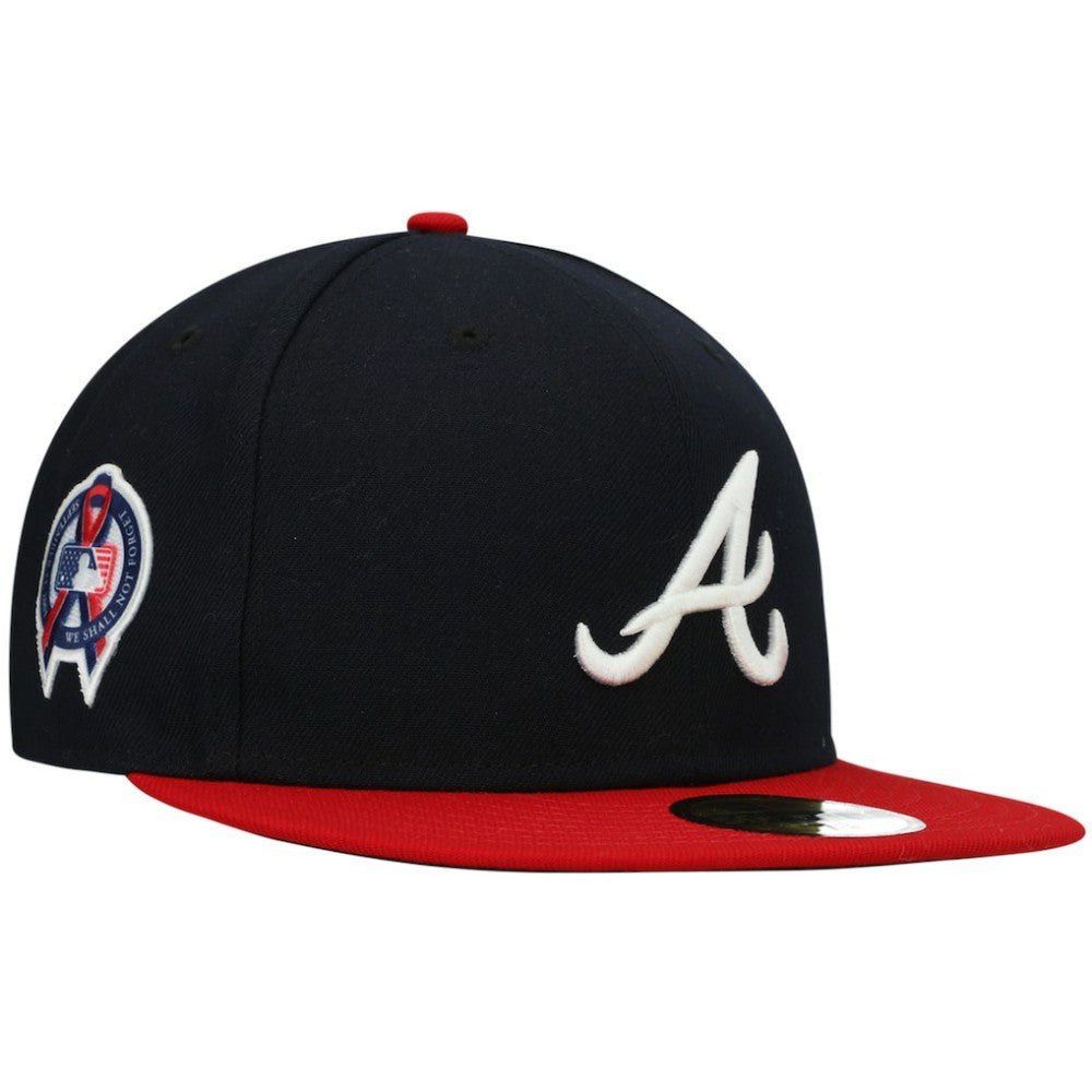 Atlanta Braves 9/11 Memorial Side Patch 59FIFTY Fitted Hat - Navy | New Era