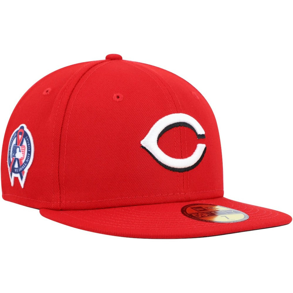 Cincinnati Reds 9/11 Memorial Side Patch 59FIFTY Fitted Hat - Red | New Era