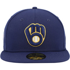 Milwaukee Brewers 9/11 Memorial Side Patch 59FIFTY Fitted Hat - Navy | New Era