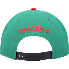 Chicago Bulls Day One Snapback Hat - Black/Green | Mitchell & Ness online