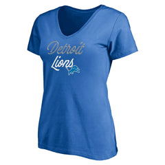 NFL Detroit Lions Women's Long Stride V-Neck T-Shirt