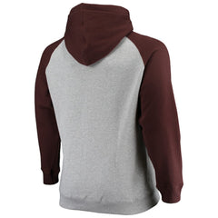 San Diego Padres Big & Tall Raglan Pullover Hoodie - Heathered Gray/Brown