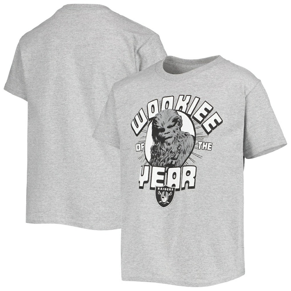 NFL Las Vegas Raiders Junk Food Youth Star Wars Wookie Of The Year T-Shirt