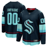 Seattle Kraken Fanatics Home Breakaway Custom Jersey