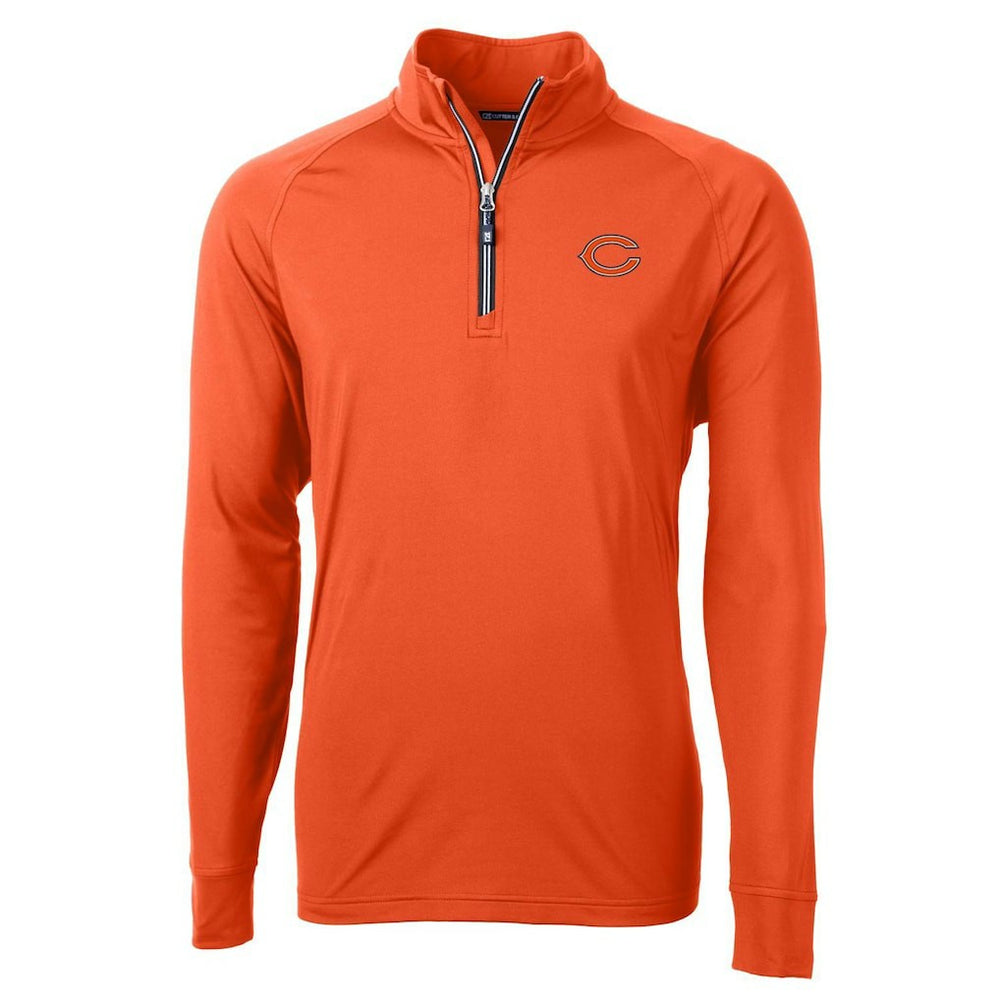 NFL Chicago Bears Cutter & Buck Adapt Eco Knit Quarter-Zip Pullover Jacket