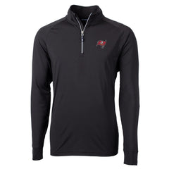 NFL Tampa Bay Buccaneers Cutter & Buck Adapt Eco Knit Quarter-Zip Pullover Jacket