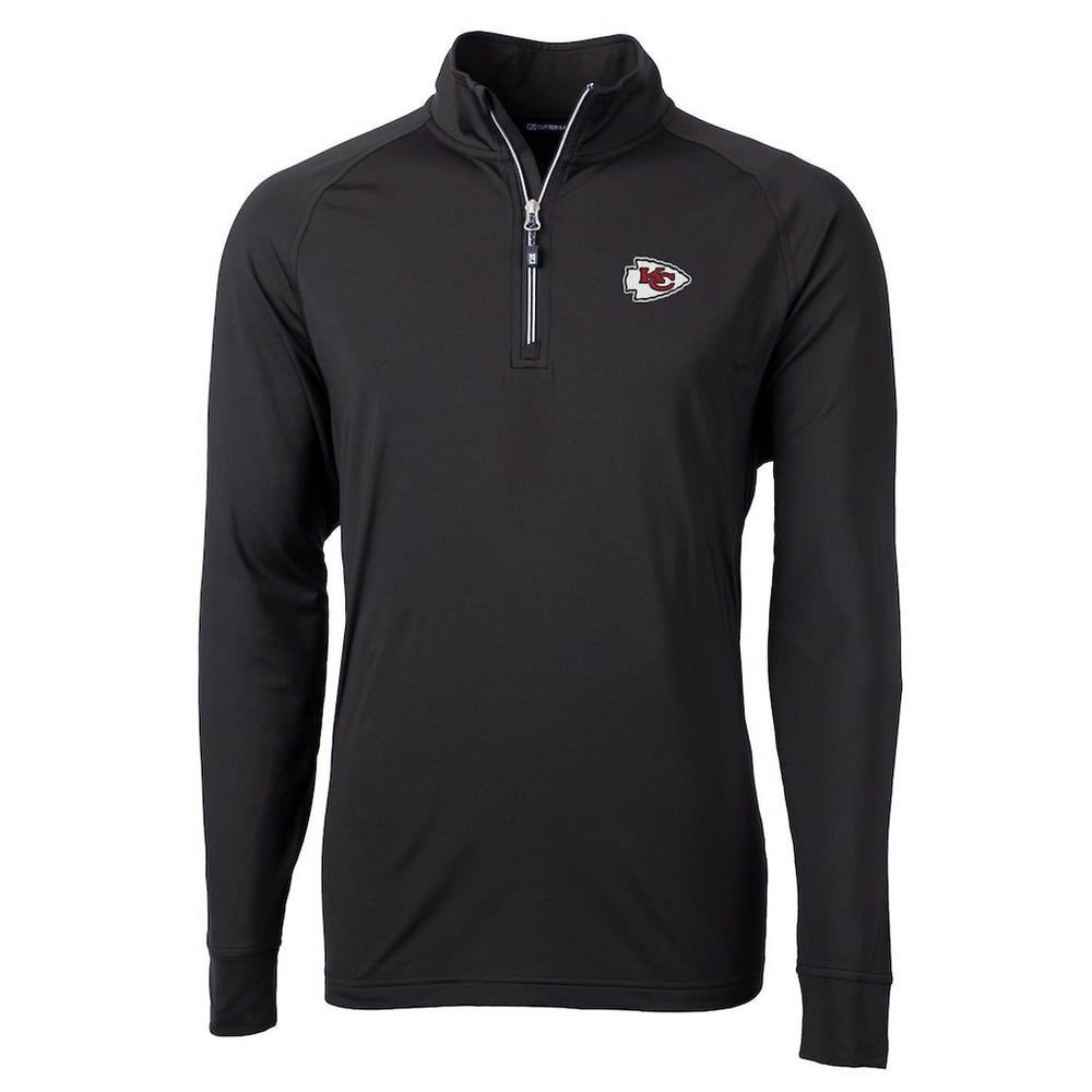 NFL Kansas City Chiefs Cutter & Buck Adapt Eco Knit Quarter-Zip Pullover Jacket