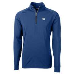 NFL New York Giants Cutter & Buck Adapt Eco Knit Quarter-Zip Pullover Jacket