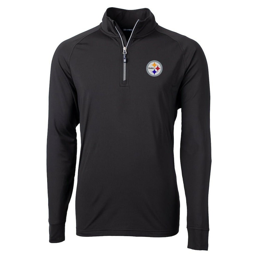 NFL Pittsburgh Steelers Cutter & Buck Adapt Eco Knit Quarter-Zip Pullover Jacket