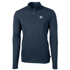 NFL New York Giants Cutter & Buck Virtue Eco Pique Recycled Quarter-Zip Pullover Jacket