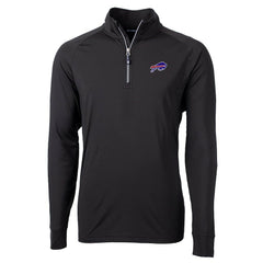 NFL Buffalo Bills Cutter & Buck Big & Tall Adapt Eco Knit Quarter-Zip Pullover Jacket