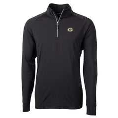 NFL Green Bay Packers Cutter & Buck Big & Tall Adapt Eco Knit Quarter-Zip Pullover Jacket