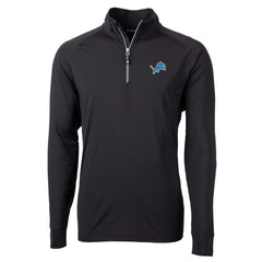 NFL Detroit Lions Cutter & Buck Big & Tall Adapt Eco Knit Quarter-Zip Pullover Jacket