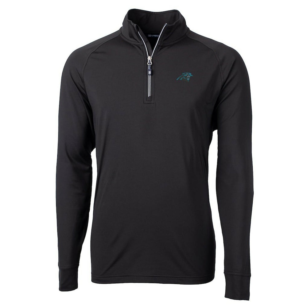 NFL Carolina Panthers Cutter & Buck Big & Tall Adapt Eco Knit Quarter-Zip Pullover Jacket