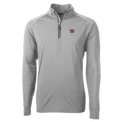 NFL New York Giants Cutter & Buck Big & Tall Adapt Eco Knit Quarter-Zip Pullover Jacket