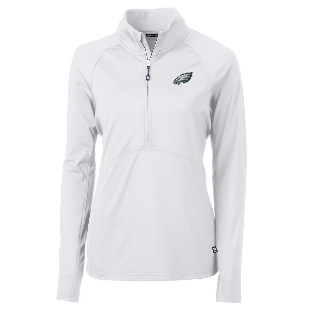 NFL Philadelphia Eagles Cutter & Buck Women's Adapt Eco Knit Half-Zip Pullover Jacket