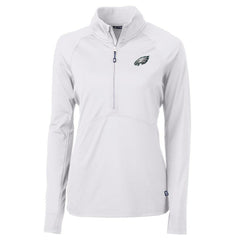NFL Philadelphia Eagles Cutter & Buck Women's Adapt Eco Knit Half-Zip Pullover Jacket