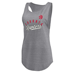 Toronto Raptors Women's Quality Time Open Scoop Neck Tri-Blend Tank Top - Heathered Gray | Fanatics discount