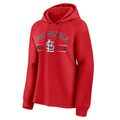 St. Louis Cardinals Women's Perfect Play Raglan Pullover Hoodie - Red